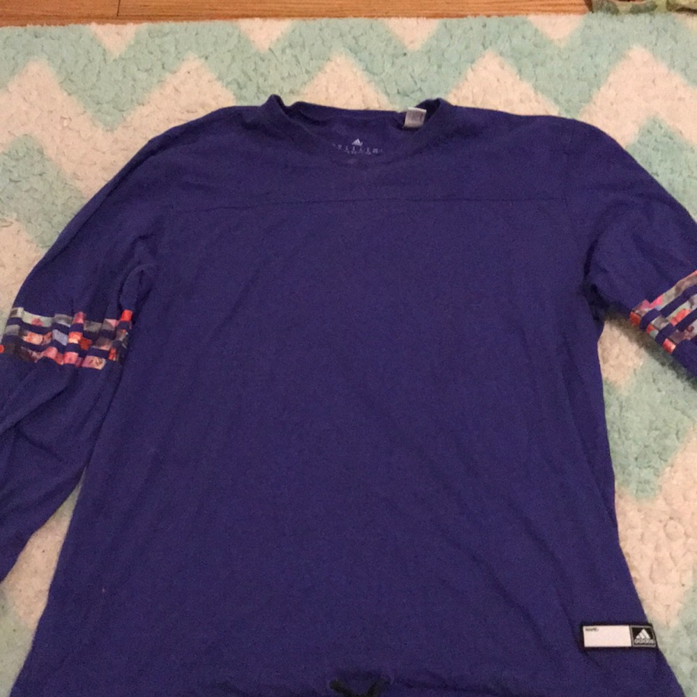 Adidas purple long sleeve shirt